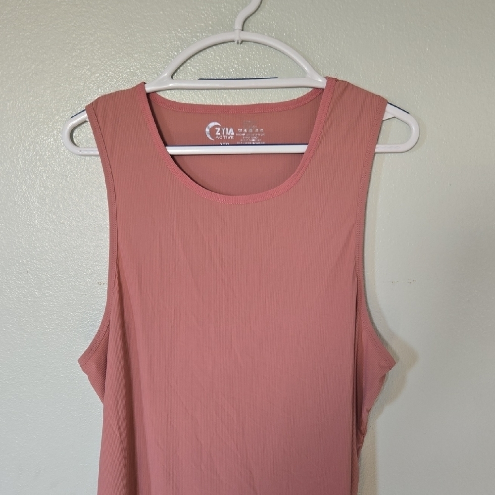 Zyia | Dusty Pink Silky Active Tank Top Size XXXL
